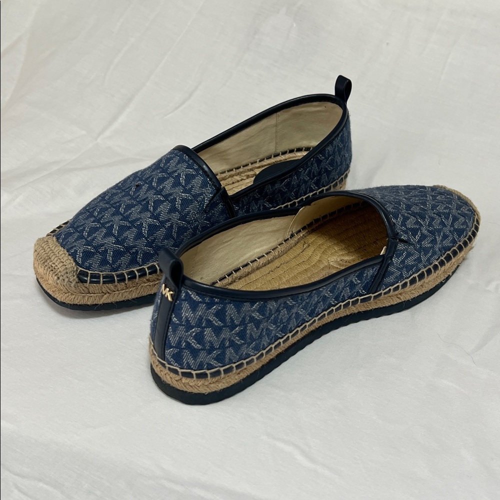 Blue Espadrille Flats